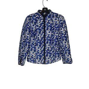 Carlisle Women's Gorgeous Vibrant Sheer Woven Zip Front Short Jacket Size 2